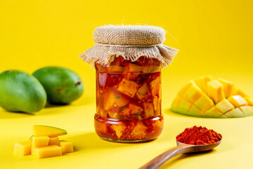 Homemade mango pickle jar Saro Pickle Chennai